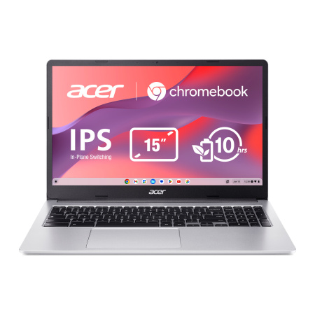 Ноутбук Acer Chromebook CB315-4HT 15" FHD IPS Touch, Intel C N4500, 8GB, F128GB, UMA, ChromeOS, сріблястий - фото 1