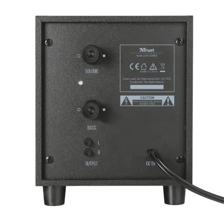 Акустична система Trust Avora 2.1, USB/AUX, чорний - фото 4