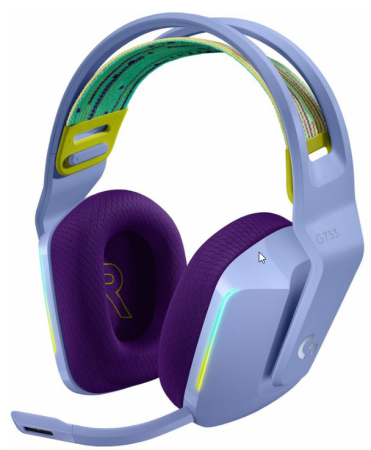 Гарнітура Logitech G733 Lightspeed Wireless RGB, LILAC - фото 1