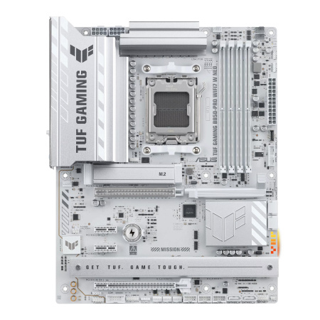 Материнcька плата ASUS TUF GAMING B850-PRO WIFI7 W NEO sAM5 B850 2xDDR5 M.2 HDMI DP Wi-Fi BT ATX білий - фото 1