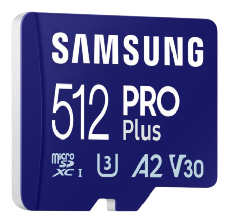Карта пам'яті Samsung microSDXC    512GB C10 UHS-I R180MB/s PRO Plus + SD - фото 5