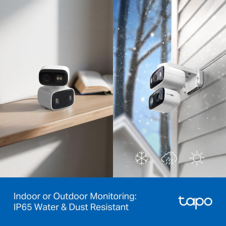 Камера IP з подвійним об'єктивом TP-LINK Tapo C246D 3MP N300 microSD motion detection - фото 5
