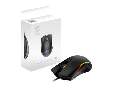 Миша MSI FORGE GM300, RGB, USB-A, чорний - фото 5 Миша MSI FORGE GM300, RGB, USB-A, чорний - фото 5