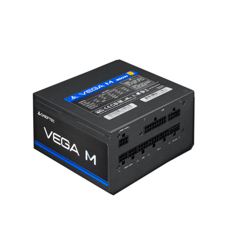 Блок живлення CHIEFTEC Vega M  (850W), >90%, 80+ Gold, 135мм FDB, 1xMB 24pin(20+4), 2xCPU 8pin(4+4), 3xMolex, 6xSATA, 4xPCIe 8pin(6+2), 1xPCIe GEN5 16pin, Fully Modular - фото 5