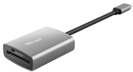 Кардрідер Trust Dalyx USB-С > SD/microSD, Алюміній, 0.08м, Сірий - фото 2