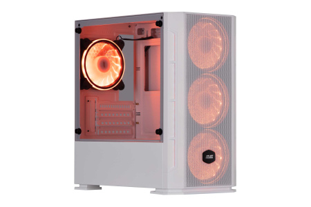 Корпус 2E GAMING Calleo GB700W без БЖ, 2xUSB3.0, 1xUSB2.0, 4x120мм ARGB, VGA 320мм, LCS ready, контролер з пультом, TG Side Window, mATX, білий - фото 5