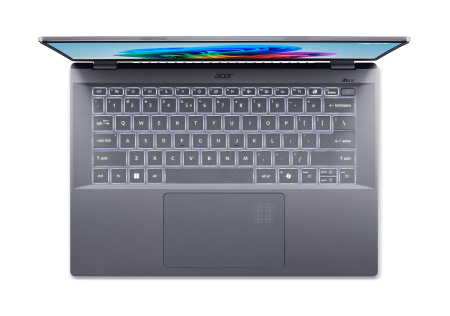 Acer Ноутбук Swift 14 AI SF14-11 14.5" WQXGA IPS, Quallcomm X1P-64-100, 16GB, F1TB, UMA, Win11, сірий - фото 10