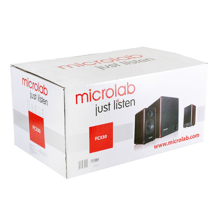 Акустична система MICROLAB FC-330 2.1, 56W, mini-jack, дерево - фото 4