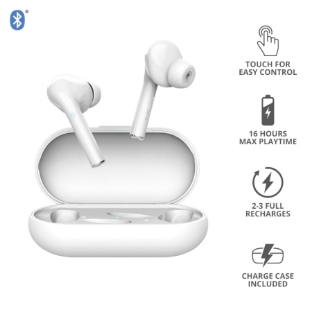 Trust Навушники Nika Touch True Wireless Mic White - фото 15 Trust Навушники Nika Touch True Wireless Mic White - фото 15