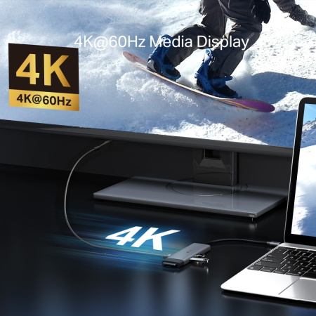 Хаб USB TP-LINK UH7020C USB-C > 2xUSB3.0/1xUSB-C/xHDMI/1xSD/1xmicroSD/1xPD 100Wh - фото 7