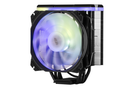 2E Gaming Процесорний кулер Air Cool AC120D4TC-ARGB, LGA1851, 1700, 1366, 1200, 115x, AM5, AM4, AM3, AM3+, AM2, AM2+, FM2, FM1, 4pin PWM, 3pin +5VARGB, TDP 180W - фото 1