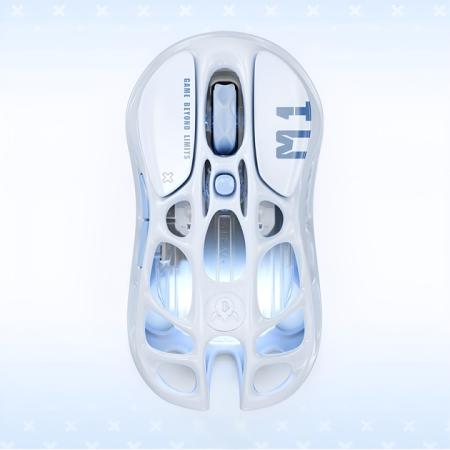 Миша GravaStar Mercury M1 Pro, magnesium alloy body, BT/WL/USB-A, RGB, Ice Blue - фото 6