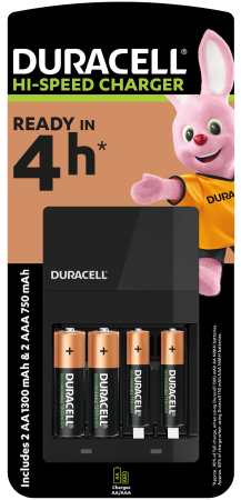 Зарядний пристрій Duracell CEF14 + 2AA1300 + 2AAА750 - фото 1