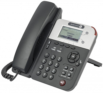 Alcatel Lucent Телефон IP 8001 DeskPhone 2xFE LAN, 2xRJ9, 1x3.5 мм роз'єм для гарнітури, SIP, VPN, PoE, точково-матричний дисплей