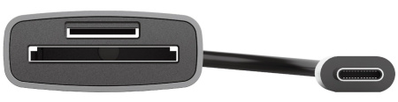 Кардрідер Trust Dalyx USB-С > SD/microSD, Алюміній, 0.08м, Сірий - фото 4