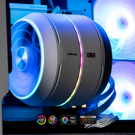 Процесорний кулер Zalman ZET5, ARGB LGA 1851, 1700, 1200, 115x, AM5, AM4,  4pin PWM, 3pin+5VARGB, TDP200W, білий - фото 17
