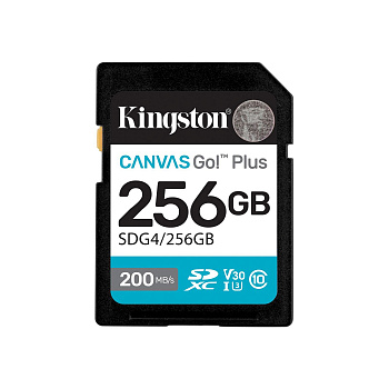 Kingston Карта пам'яті Kingston SD 256GB C10 UHS-I U3 V30 R200/W160MB/s