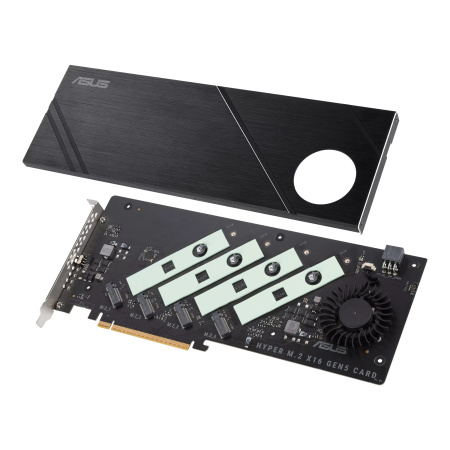 ASUS Плата-адаптер PCIe Hyper M.2 X16 PCIe 5.0 Expansion Card GEN 5 - фото 3