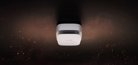 Датчик диму та температури Ajax FireProtect 2 RB Heat Smoke Jeweler, змінна батарея, бездротовий, білий - фото 2