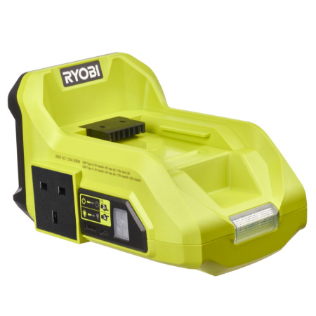 Інвертор напруги акумуляторний Ryobi Max Power RY36BI300A-0 36В 300/500Вт розетка 1х220В роз'єм 1хUSB 1хType-C 0.85кг без АКБ та ЗП - фото 11 Інвертор напруги акумуляторний Ryobi Max Power RY36BI300A-0 36В 300/500Вт розетка 1х220В роз'єм 1хUSB 1хType-C 0.85кг без АКБ та ЗП - фото 11