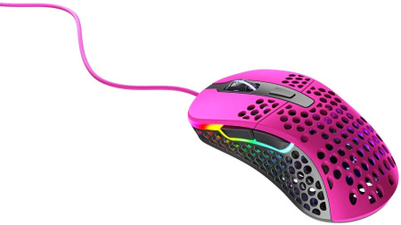 Миша Xtrfy M4, USB-A, RGB, рожевий - фото 2
