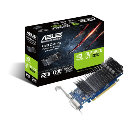 Відеокарта ASUS GeForce GT 1030 2GB GDDR5 low profile silent GT1030-SL-2G-BRK - фото 4