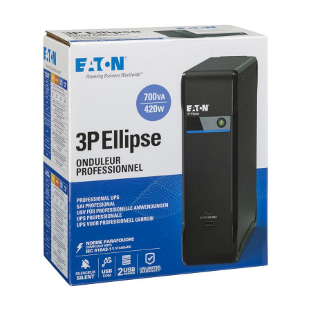 Джерело безперебійного живлення Eaton 3P Ellipse 700VA/420W, 2xUSB charges+USB port, 3+1xSchuko - фото 12 Джерело безперебійного живлення Eaton 3P Ellipse 700VA/420W, 2xUSB charges+USB port, 3+1xSchuko - фото 12
