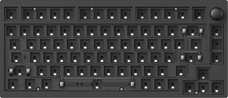 Клавіатура механічна Lemokey  P1 Pro 84Key, Keychron Super Brown, WL/BT/USB-A, QMK/VIA, Hot-Swap, EN/UKR, RGB,  Knob, Carbon Black - фото 8
