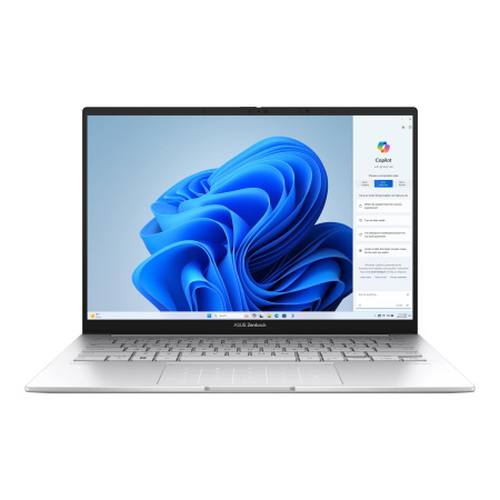 ASUS Ноутбук Zenbook 14 UX3405MA-QD054W 14" FHD OLED, Intel Ultra 7 155H, 16GB, F1TB, UMA, Win11, Сріблястий - фото 1