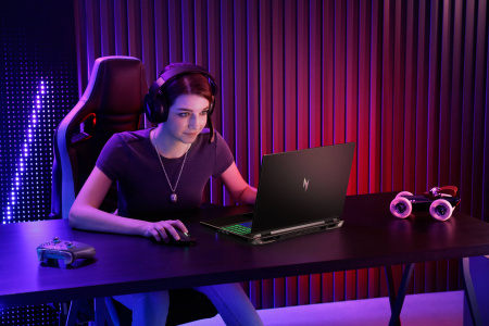 Acer Ноутбук Nitro 16 AN16-42 16" WUXGA IPS, AMD R7-8845HS, 16GB, F512GB, NVD4060-8, Lin, чорний - фото 3