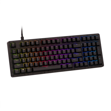 Клавіатура механічна HyperX Alloy Origins 2 1800 103key, Red, USB-A, Hot-Swap, EN/UA, RGB, чорний - фото 3