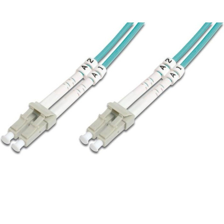 Digitus Патч-корд волоконно-оптичний LC/UPC-LC/UPC, 50/125, MM, OM3, duplex, 1м - фото 1