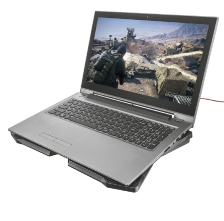 Підставка для ноутбука Trust GXT 278 Yozu, до 17.3", RED LED, чорний - фото 6