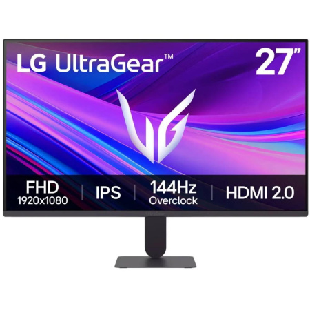 Монітор LG 27" 27G411A-B IPS 120Hz HDMI, DP, Audio, IPS 120Hz, 1ms, sRGB 99%, G-SYNC, FreeSync, HDR10 - фото 1