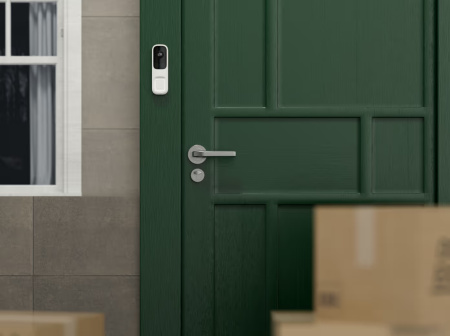 Відеодзвінок Ajax Doorbell, універсальне встановлення, 4 мп, 155° вертикальний 90° горизонтальний, іч 6м, дальнісь виявлення руху 4м, штучний інтелект, wi-fi, білий - фото 2