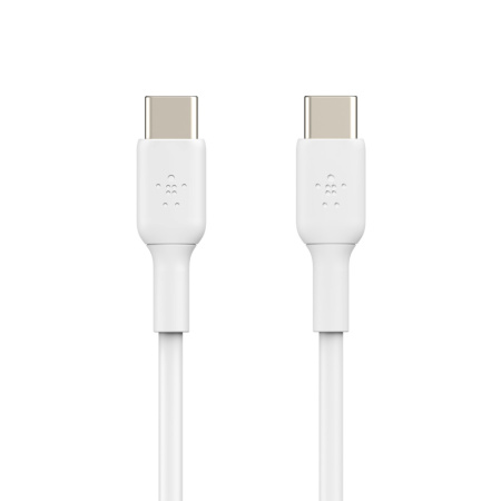 Кабель USB-C > USB-C заряджання/синхронізації Belkin 1м, 60Вт, Type-C, PVC, білий - фото 3