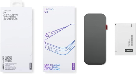 Lenovo Портативний зарядний пристрій Power Bank 20000 mAh, Go USB-C Laptop, Thunder Black - фото 16