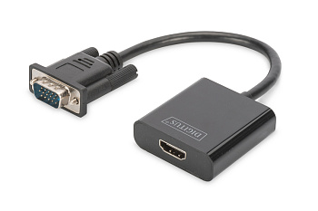 Digitus Адаптер VGA > HDMI (M/F), Full HD Digitus Адаптер VGA > HDMI (M/F), Full HD
