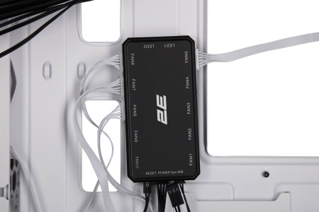Корпус 2E GAMING Virtus Neo G3301NW без БЖ 2xUSB3.0, 1xUSB2.0, 3x140мм ARGB, 1x120мм ARGB, VGA 340мм, LCS ready, контролер з пультом, TG Side Panel, ATX, білий - фото 20