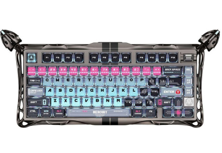 Клавіатура магнітна GravaStar Mercury V75 Pro 80keys, Magnetic Jade Gaming, 8K, USB-A, RGB, Cyberpunk - фото 1