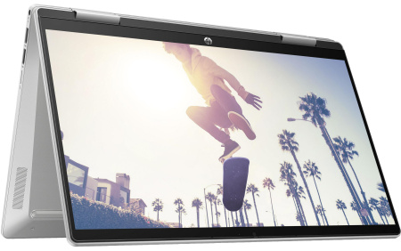 HP Ноутбук Pavilion x360 14-ek2002ua 14" FHD IPS Touch, Intel 7-150U, 16GB, F1024GB, UMA, DOS, сріблястий - фото 3