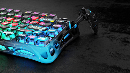 Клавіатура механічна GravaStar Mercury V75 Pro 80keys, Magnetic Jade Gaming, 8K, USB-A, RGB, Neon Graffiti - фото 13 Клавіатура механічна GravaStar Mercury V75 Pro 80keys, Magnetic Jade Gaming, 8K, USB-A, RGB, Neon Graffiti - фото 13