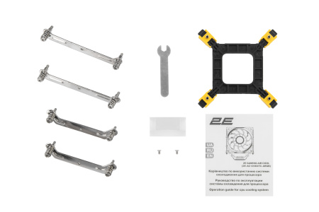 2E Gaming Процесорний кулер Air Cool AC120D4TC-ARGB, LGA1851, 1700, 1366, 1200, 115x, AM5, AM4, AM3, AM3+, AM2, AM2+, FM2, FM1, 4pin PWM, 3pin +5VARGB, TDP 180W - фото 2