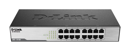 Комутатор D-Link DES-1016D 16xFE, Некерований - фото 1