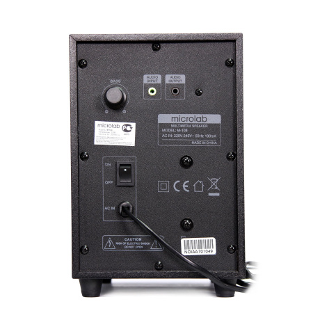 Акустична система MICROLAB M-108 2.1, 11W, mini-jack, чорний - фото 6