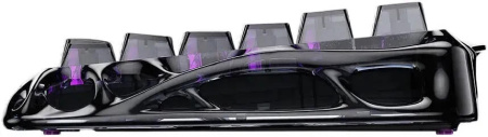 Клавіатура магнітна GravaStar Mercury V75 Lite 75keys, Blackcore, USB-A, Transparent Black - фото 23