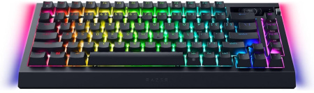 Клавіатура механічна Razer BlackWidow V4 Pro 75%, 81key, Mechanical Switches Gen-3, USB-A/WL/BT, EN, RGB, чорний - фото 1