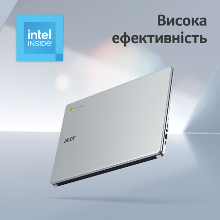 Ноутбук Acer Chromebook CB315-4HT 15" FHD IPS Touch, Intel C N4500, 8GB, F128GB, UMA, ChromeOS, сріблястий - фото 3