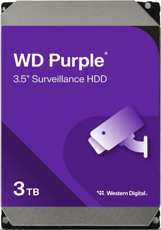 WD Жорсткий диск 3TB 3.5" 256MB SATA Purple Surveillance - фото 2