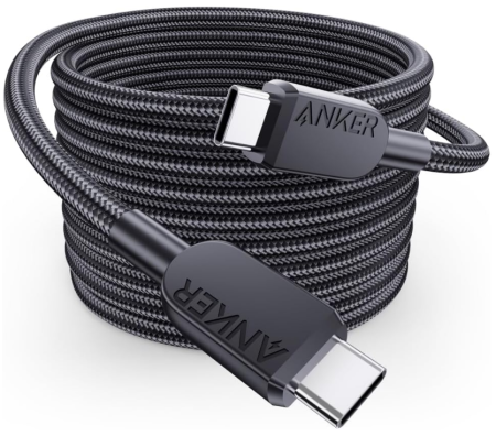 Кабель Anker 310 USB-C to USB-C - 0.9m 240W Nylon Black - фото 1